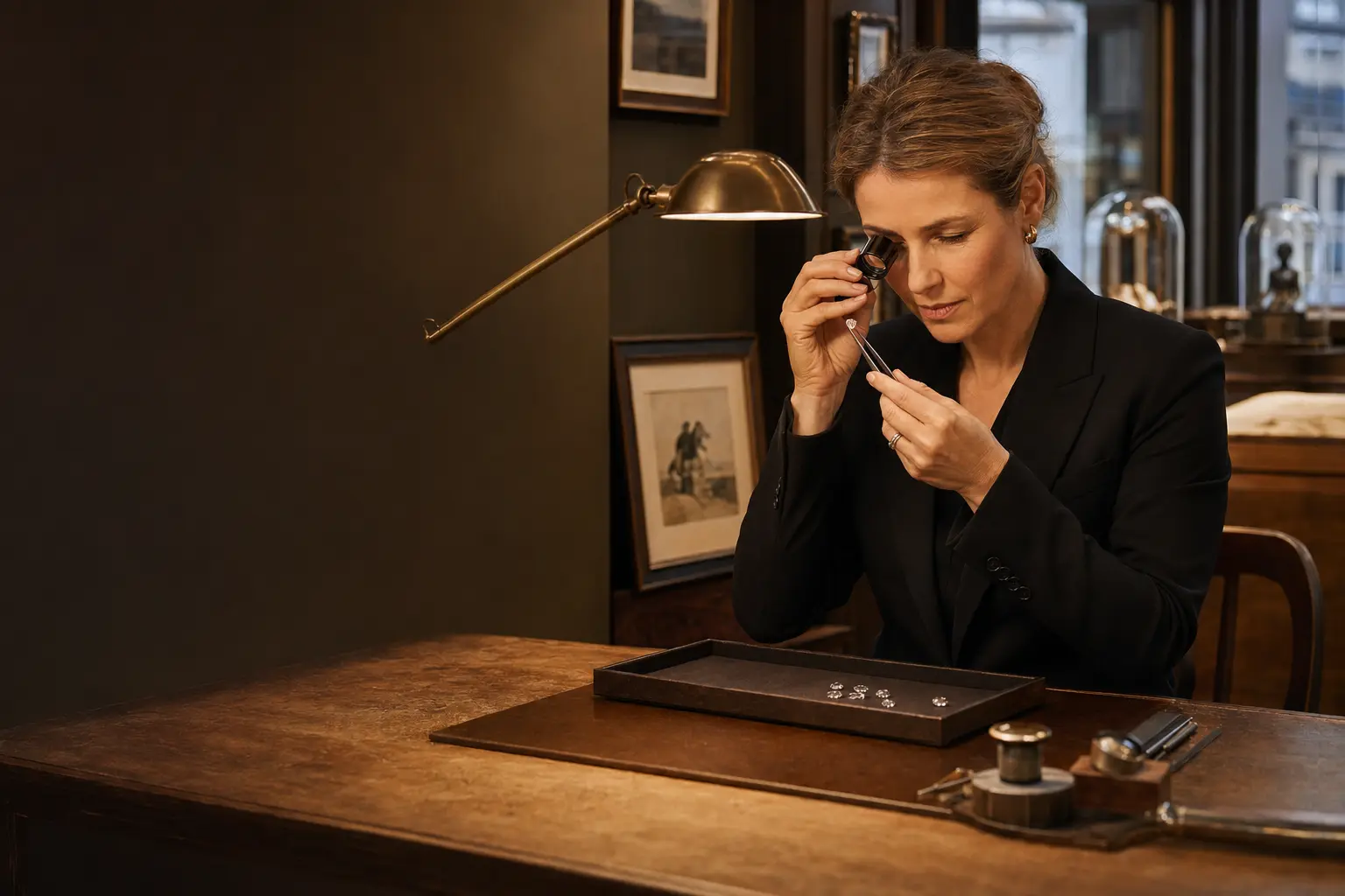 Natural diamonds selected by an expert